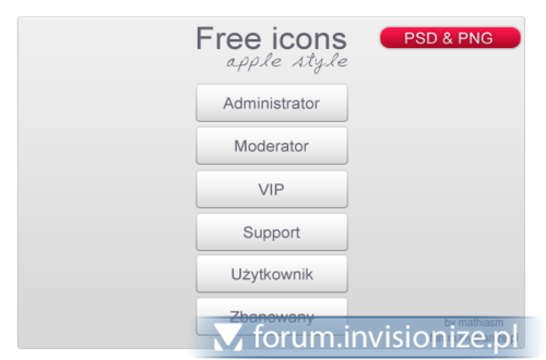Więcej informacji o „Free icons - Apple style by mathiasmm”