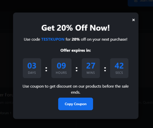 Więcej informacji o „Coupon Popup”