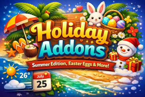 Więcej informacji o „Holiday Addons [ SNOW EDITION, Easter, Snow, New year Easter Egg, Widgets Decoration etc. ]”